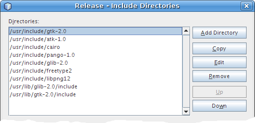 Include directories