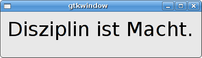 GTK window