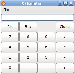 Calculator skeleton