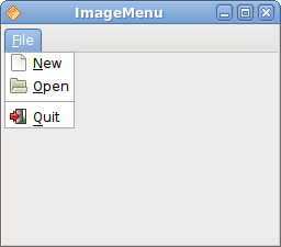 Image menu