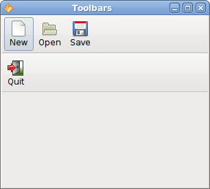 Toolbars