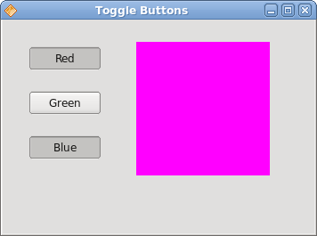 Toggle buttons