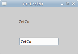 LineEdit widget