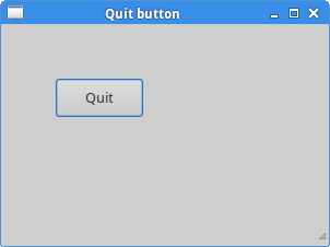 Quit button