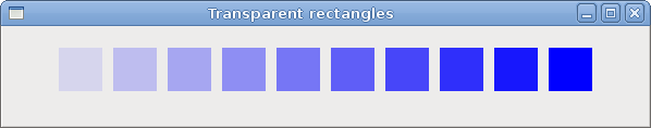 Transparent rectangles