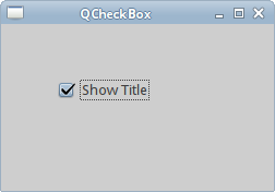QCheckBox