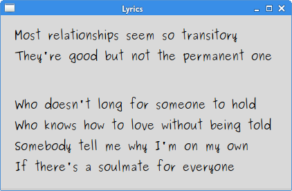 Drawing text