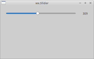 wx.Slider