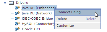 Creating embedded connection