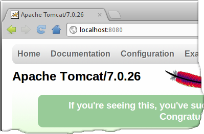 Tomcat startup page
