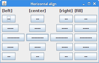 MigLayout horizontal alignment