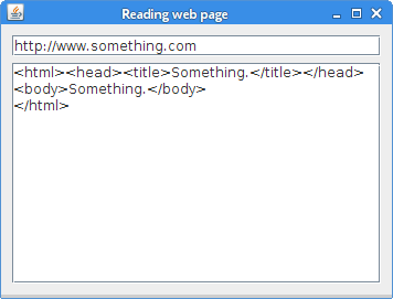 Reading web page