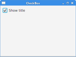 CheckBox