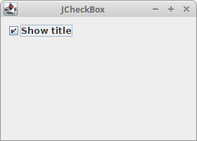 JCheckBox