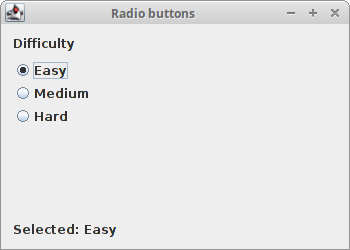 JRadioButtons