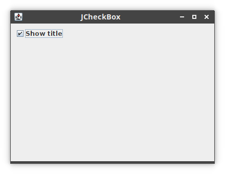 JCheckBox