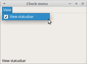 Check menu