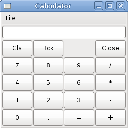 Calculator skeleton