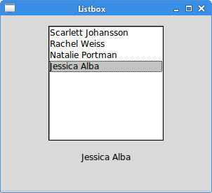 Listbox widget