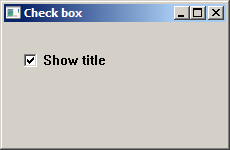 Checkbox control