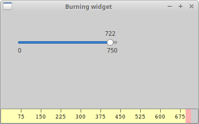 Burning widget