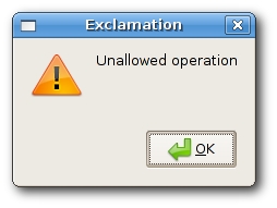 Alert dialog