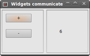 Widgets communicate