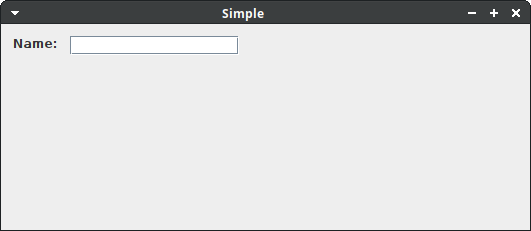 GroupLayout simple example