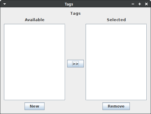 Tags example