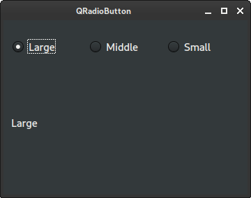 QRadioButton