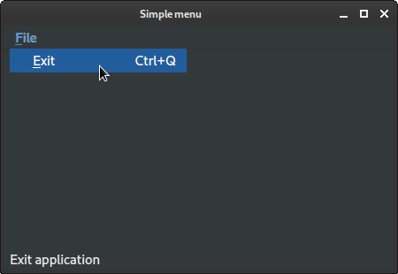 Shortcuts with QAction and QMenu