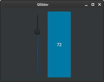 Vertical QSlider