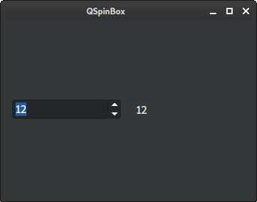 QSpinBox