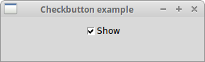 Tkinter Checkbutton