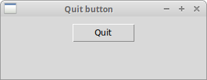 Quit button
