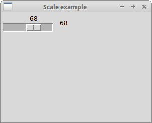Tkinter Scale