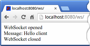 WebSocket client